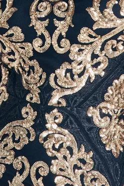 Women * Sequin Cowl Back Maxi