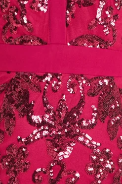 Women * Sequin Mesh Shirt Maxi Chiffon Sleeves