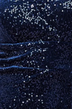 Women * Sequin Velvet Bandeau Maxi Dress