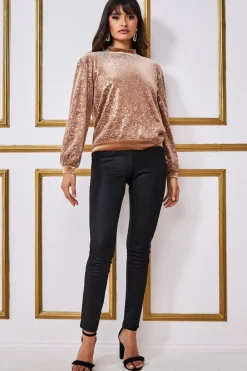 Women * Sequin Velvet Jumper