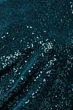 Women * Sequin Velvet Jumper Green