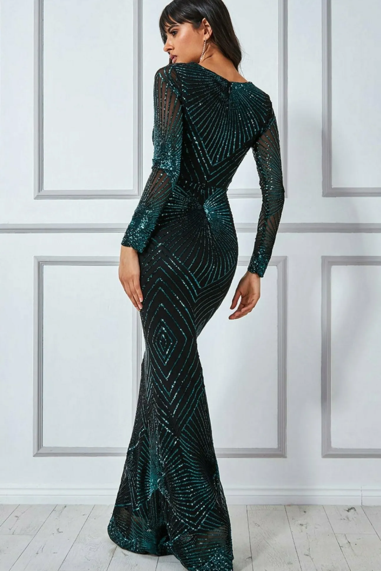 Women * Starburst Effect Maxi Dress