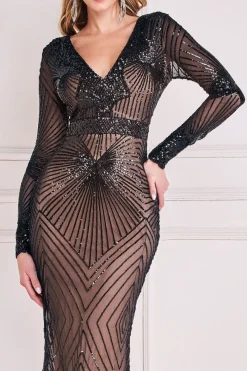 Women * Starburst Sequin Maxi