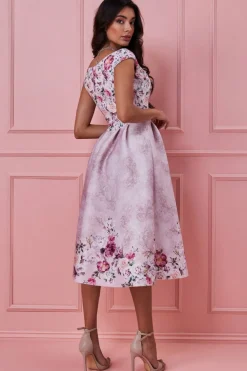 Women * Sweetheart Floral Midi Dress