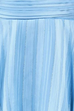 Women * Tiered Chiffon Midi Dress - Powder Blue