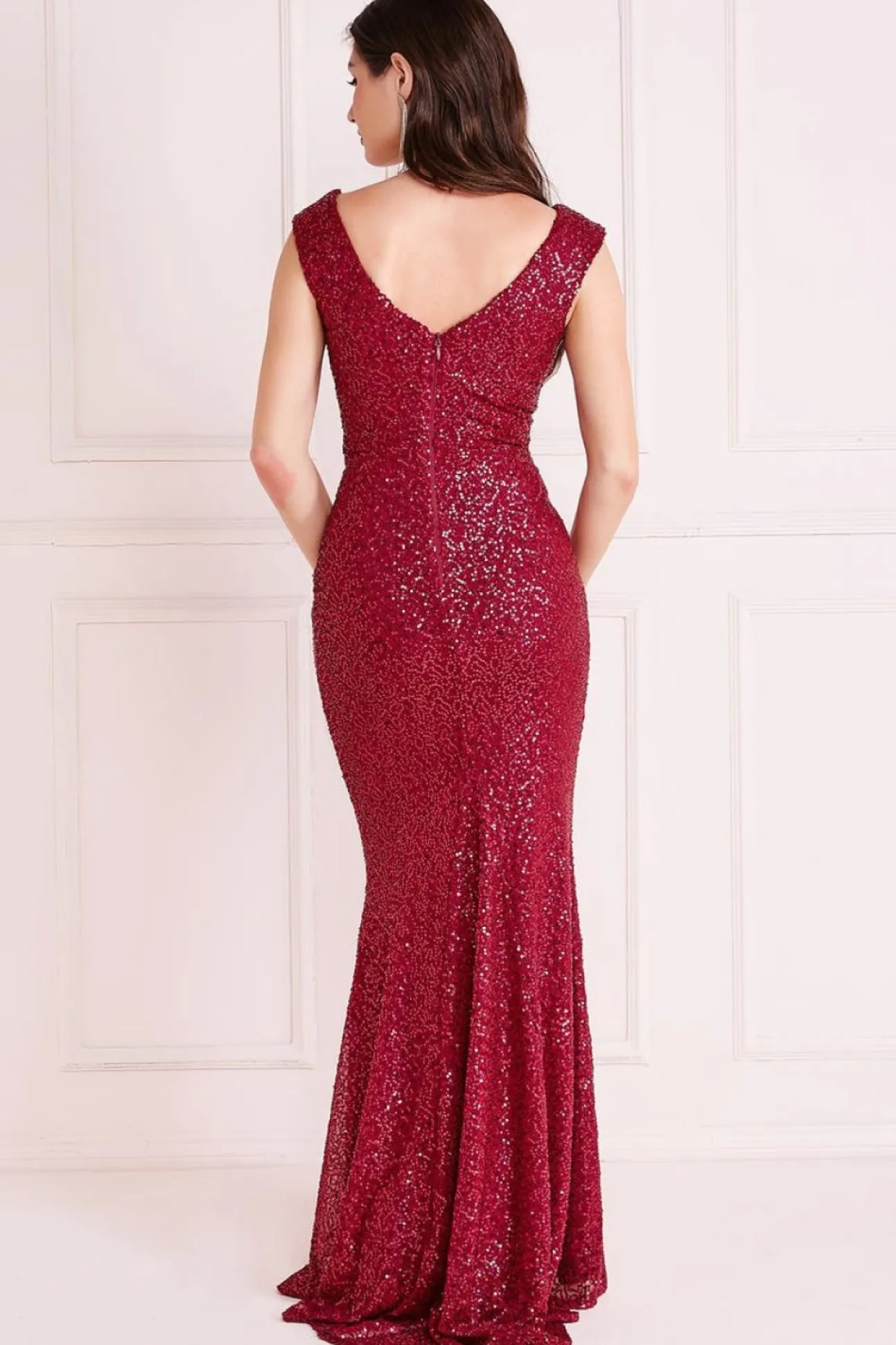 Women * Twisted Front Sequin Maxi