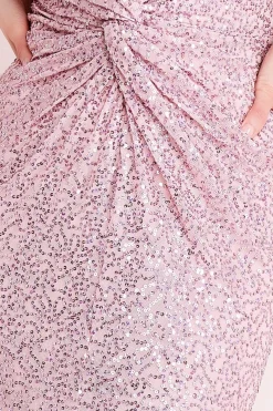 Women * Twisted Front Sequin Maxi