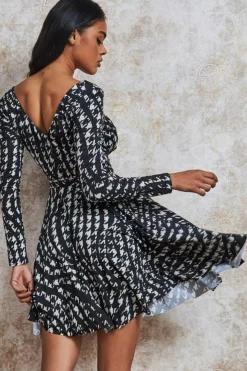 Women * Wrap Style Midi Dress