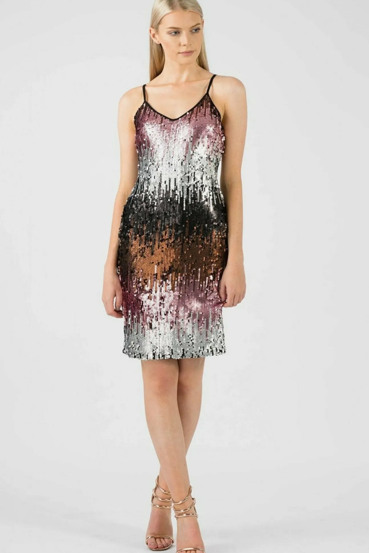 Women Aftershock London Ombre Sequin Midi Dress