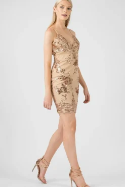 Women Aftershock London Sequin Mesh Cami Dress