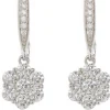 Women Cachet London Abby Cz Earrings Platinum Plated