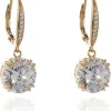 Women Cachet London Bailey Cz Drop Earrings 18Ct Plated