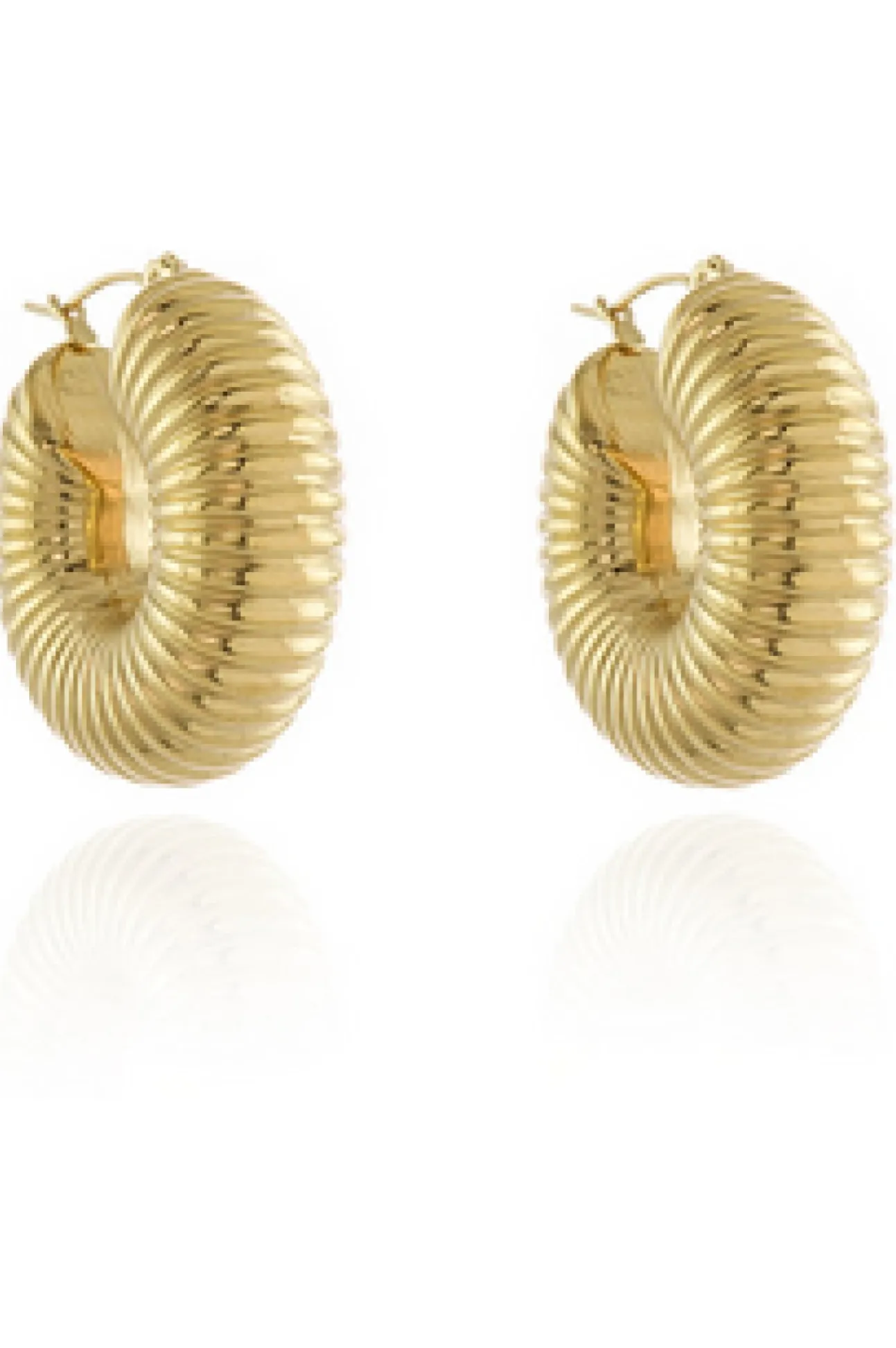 Women Cachet London Cachet Fifer Hoop Earrings Plated In
