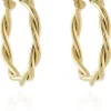 Women Cachet London Cachet Olena Hoop Earrings Plated In