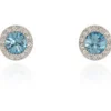 Women Cachet London Chickle Stud Earrings Aquamarine