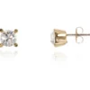 Women Cachet London Laine 6Mm Stud Earrings 18Ct Gold Plated