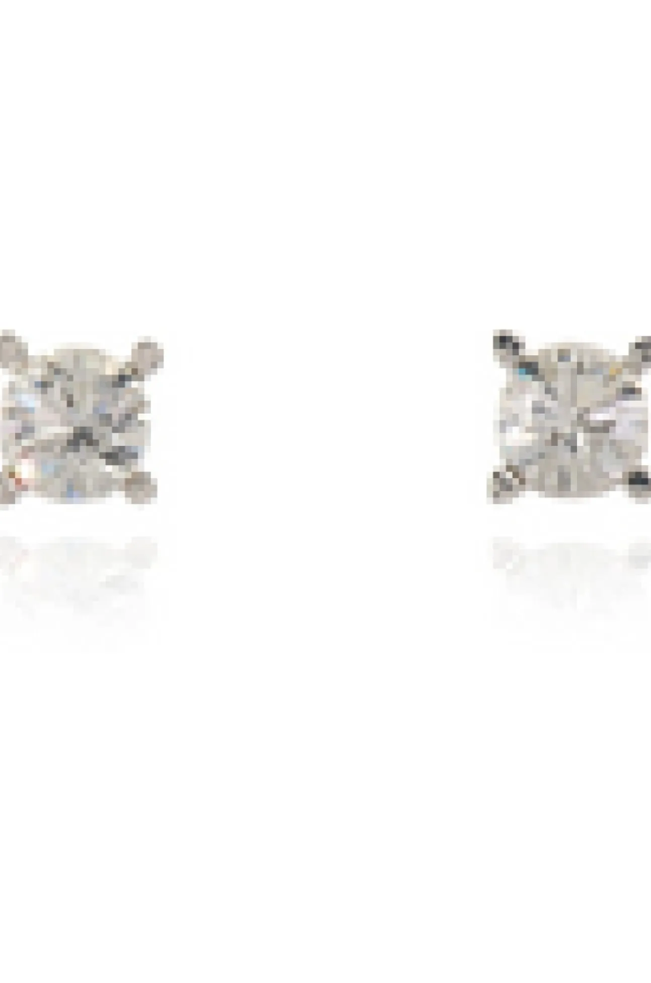 Women Cachet London Laine 6Mm Stud Earrings Platinum Plated