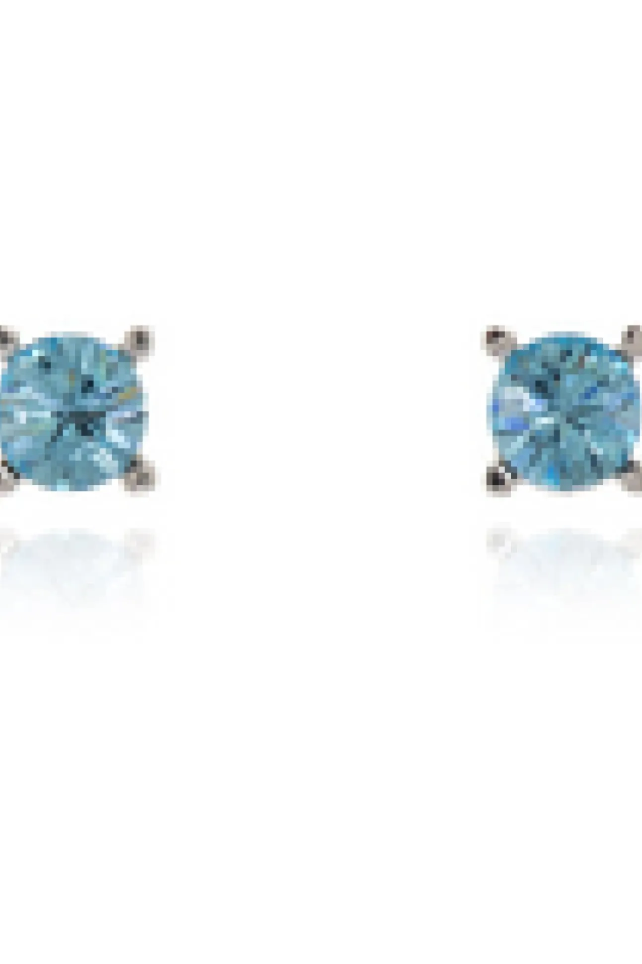 Women Cachet London Laine 6Mm Stud Earring Aquamarine Platinum
