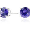 Women Cachet London Lana 8Mm Earrings Cz Platinum Plated