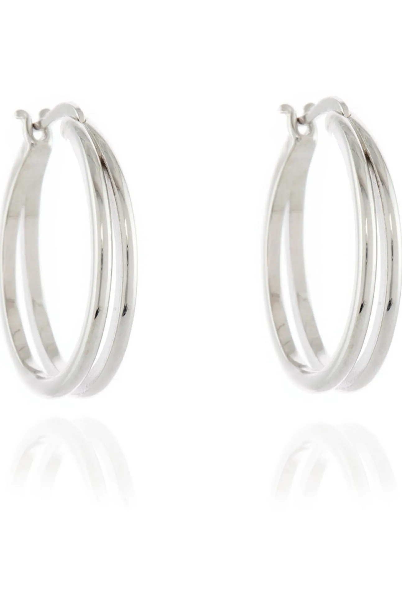 Women Cachet London Lana 25Mm Hoop Earrings Platinum Plated