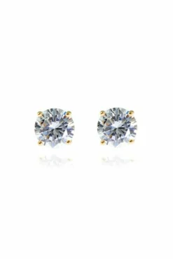 Women Cachet London Lana 8Mm Sterling Silver Plated Earrings