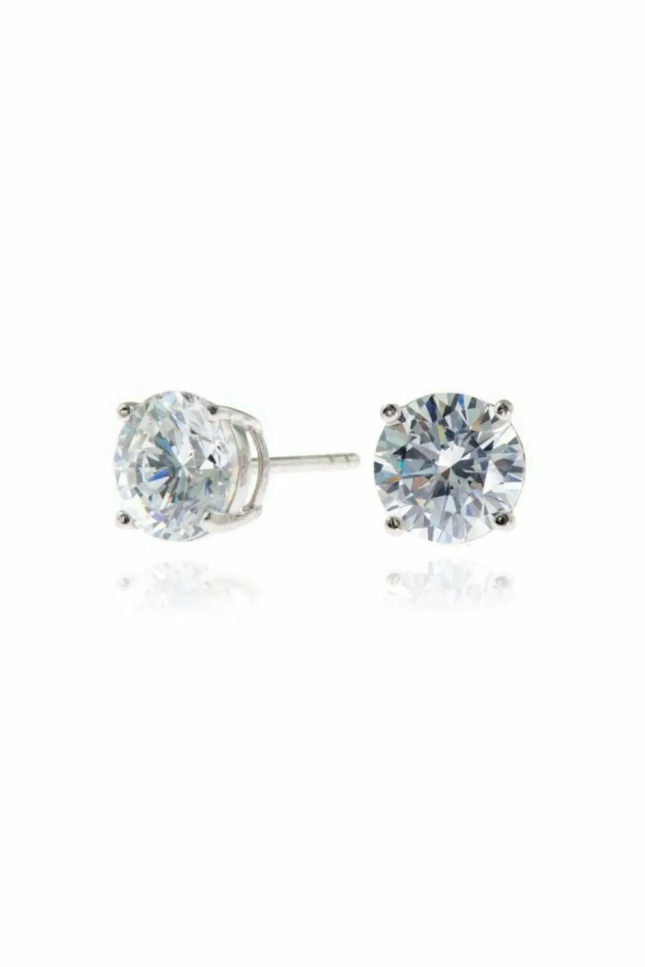 Women Cachet London Lana 8Mm Sterling Earrings Clear Cz