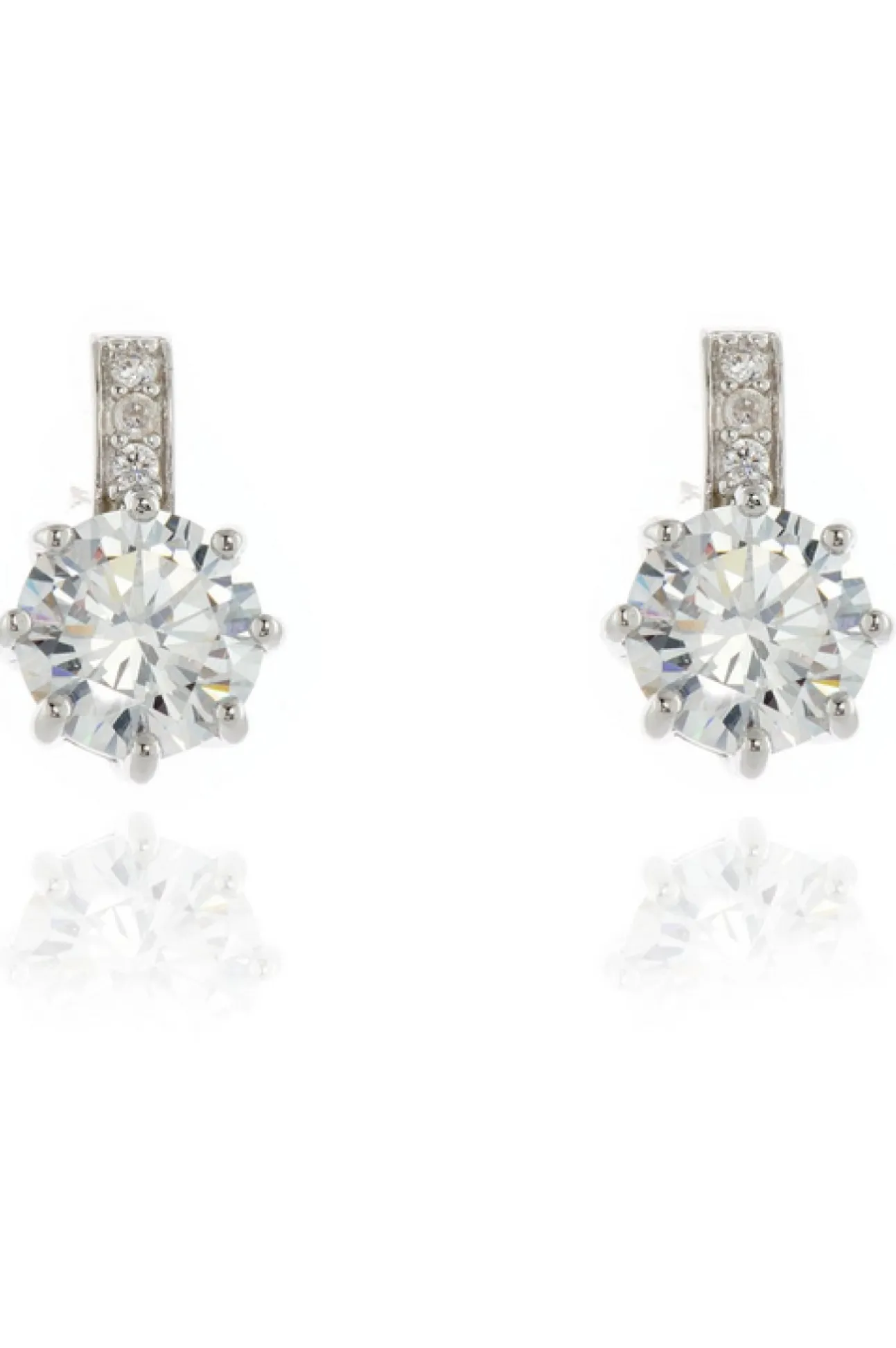 Women Cachet London Lark Cz Earrings Platinum Plated
