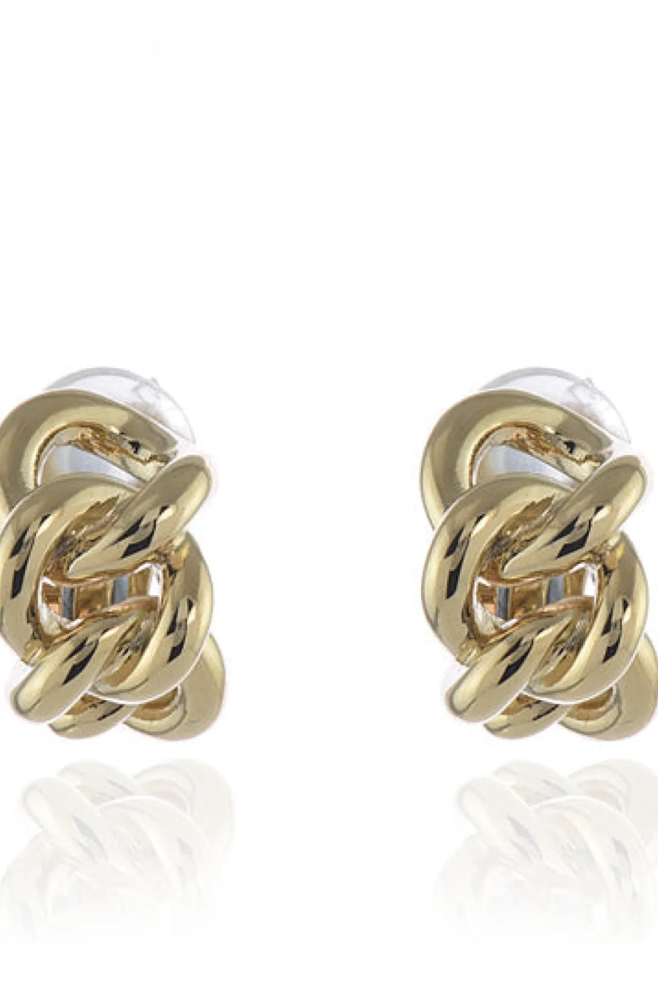 Women Cachet London Link Clip-On Earrings 18Ct Plated
