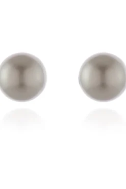 Women Cachet London Mac 8 Earrings Platinum Pearl