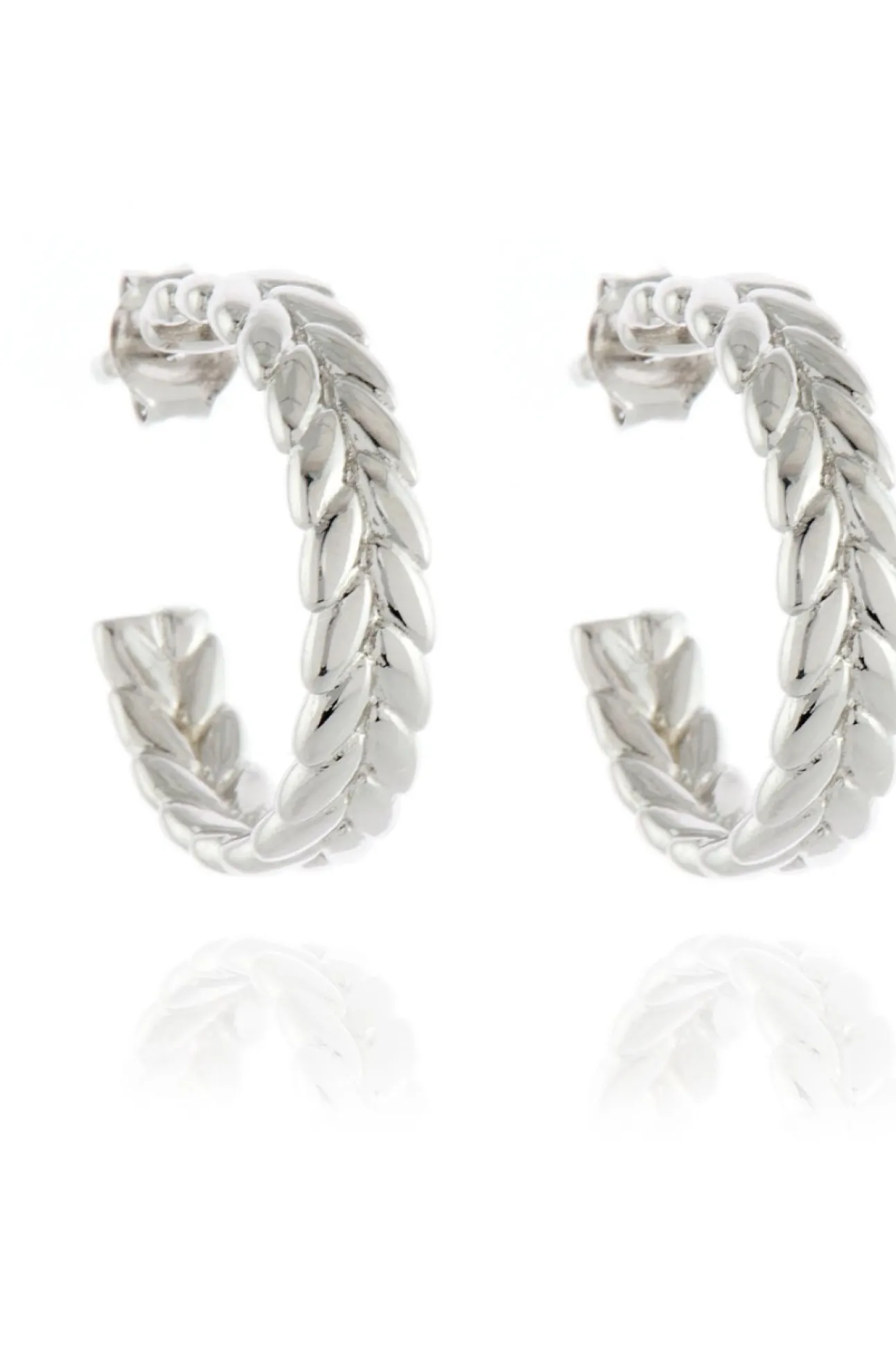 Women Cachet London Oletta 18Mm Hoop Earrings Platinum Plated
