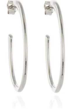 Women Cachet London Palila 34Mm Hoop Earrings Platinum Plated