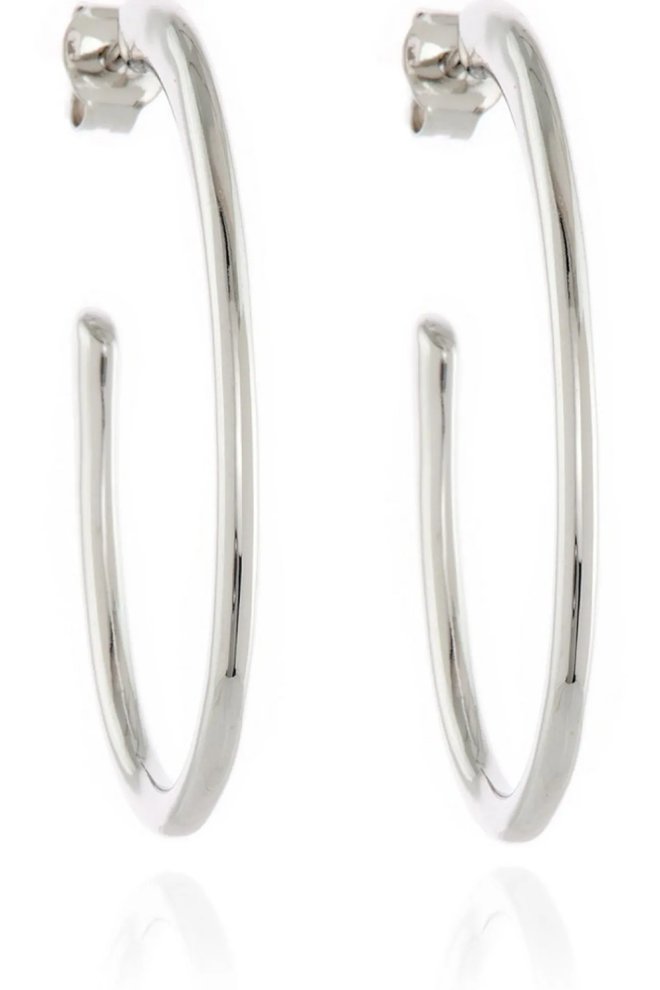 Women Cachet London Palila 34Mm Hoop Earrings Platinum Plated