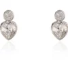 Women Cachet London Posy Simple Earrings Platinum Plated