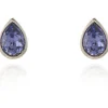 Women Cachet London Ran Earrings Tanzanite Crystal Platinum Plated