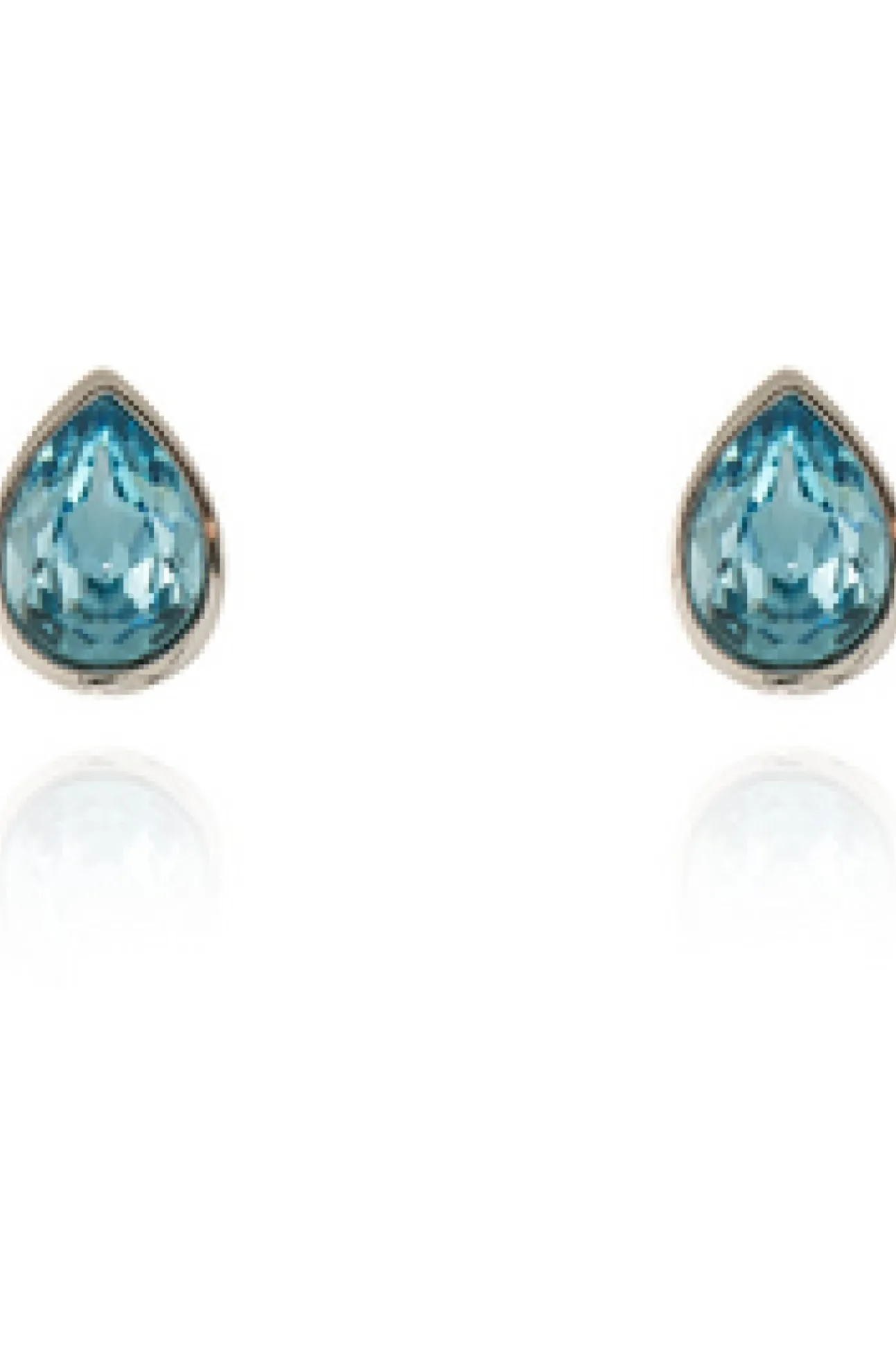 Women Cachet London Ran Earrings Aquamarine Crystal Platinum