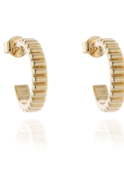 Women Cachet London Ricci 15Mm Hoop Earrings 18Ct Plated
