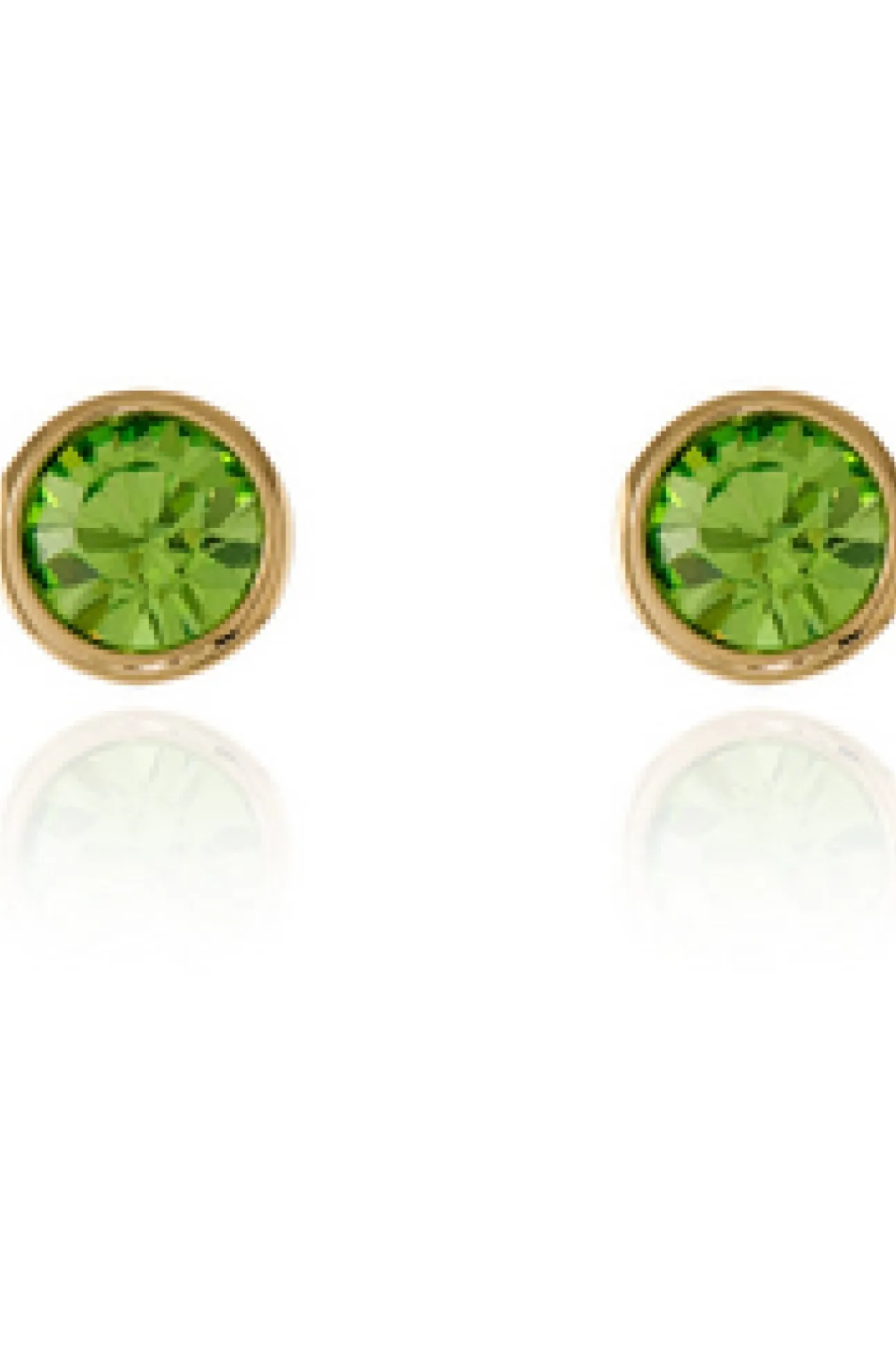 Women Cachet London Thisbe Earrings Peridot Crystal 18Ct Gold