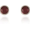 Women Cachet London Thisbe Earrings Siam Crystal Platinum Plated