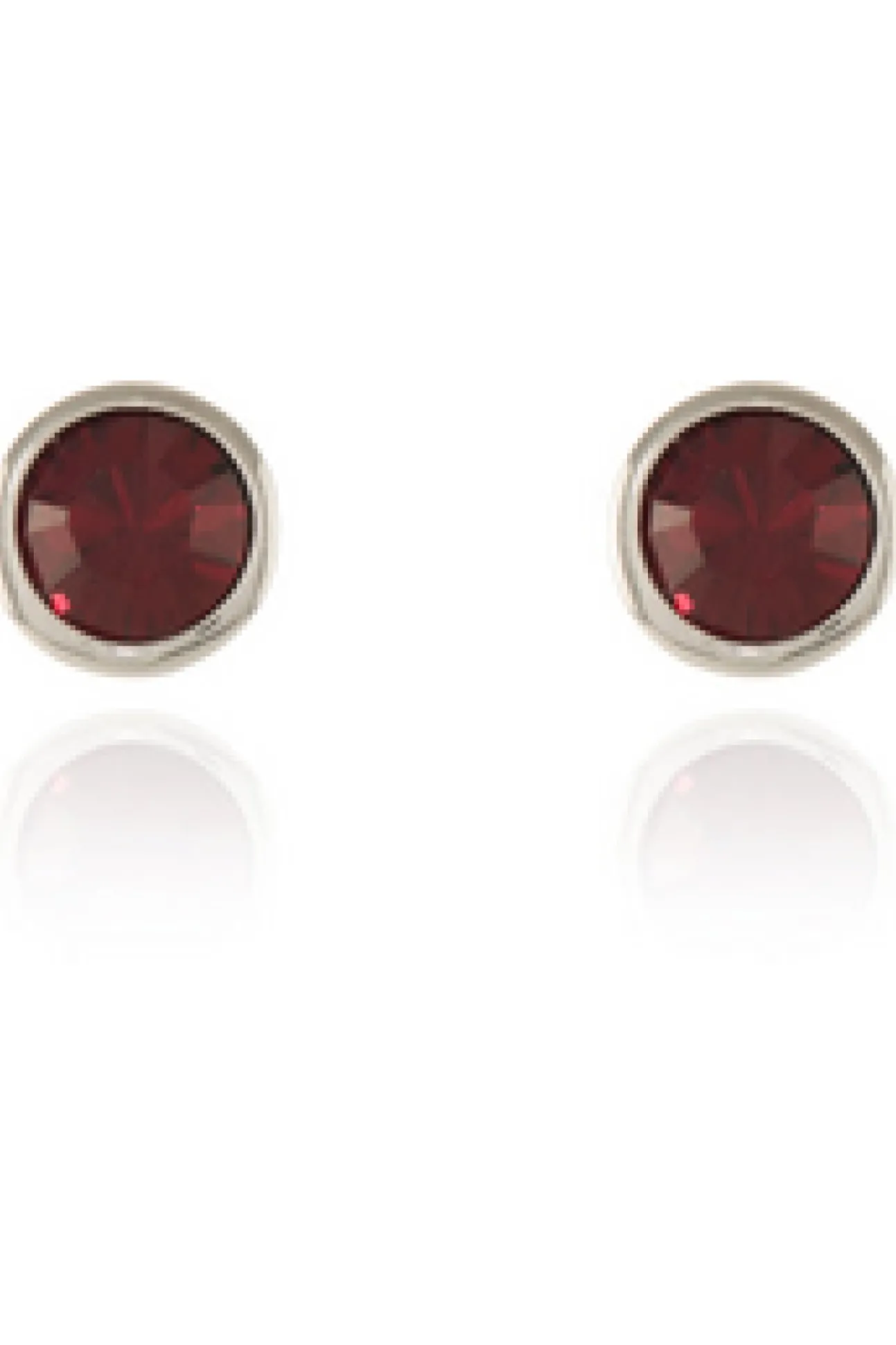 Women Cachet London Thisbe Earrings Siam Crystal Platinum Plated