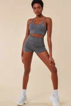 Women Cosmochic Cropped Bralette & Cycle Short Set