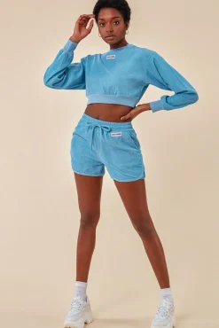 Women Cosmochic Oversized Cropped Jumper & Short Set