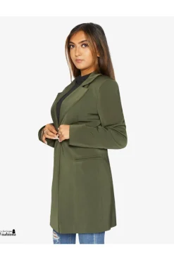 Women De La Creme Fashions Colla Formal Longline Blazer
