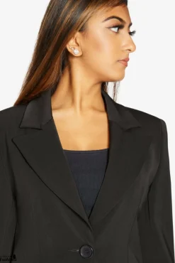 Women De La Creme Fashions Colla Formal Longline Blazer