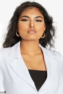 Women De La Creme Fashions Colla Formal Longline Blazer