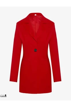 Women De La Creme Fashions Colla Formal Longline Blazer