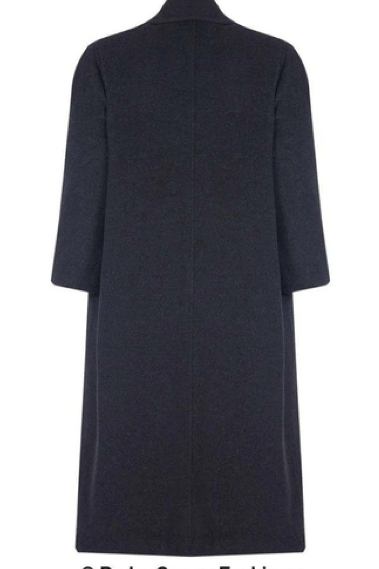 Women De La Creme Fashions Curve Wool Cashmere Blend Long Coat