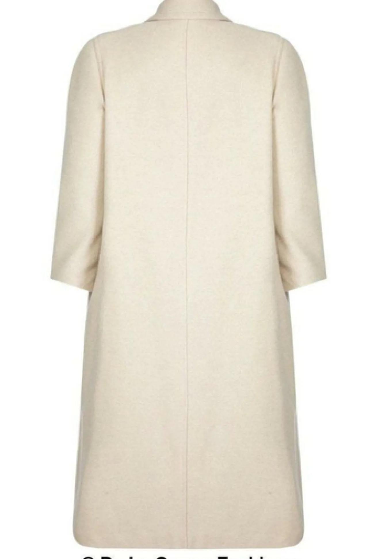 Women De La Creme Fashions Curve Wool Cashmere Blend Long Coat