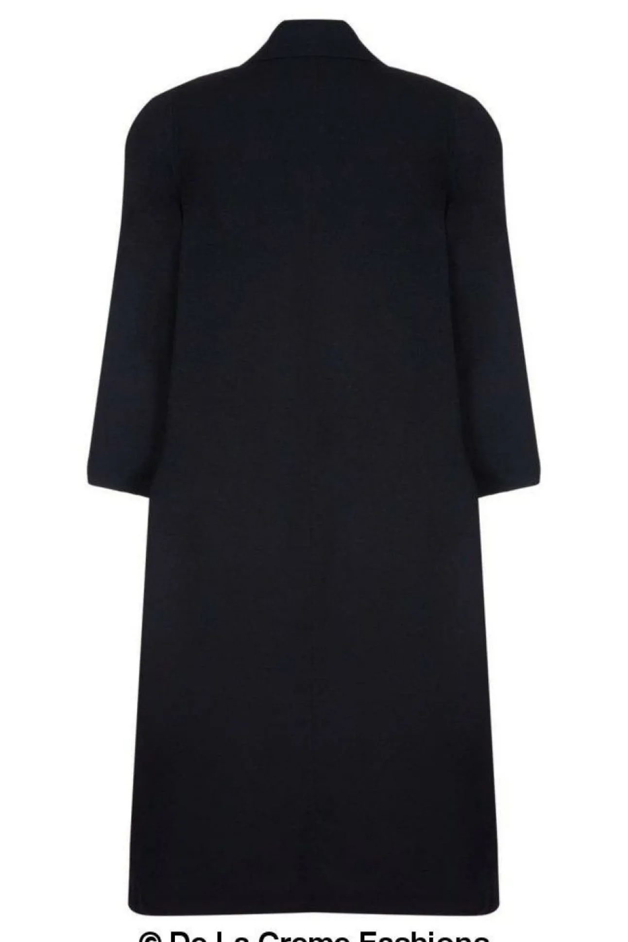 Women De La Creme Fashions Curve Wool Cashmere Blend Long Coat