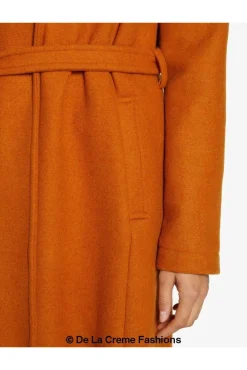 Women De La Creme Fashions Diana Wrap Around Duster Coat