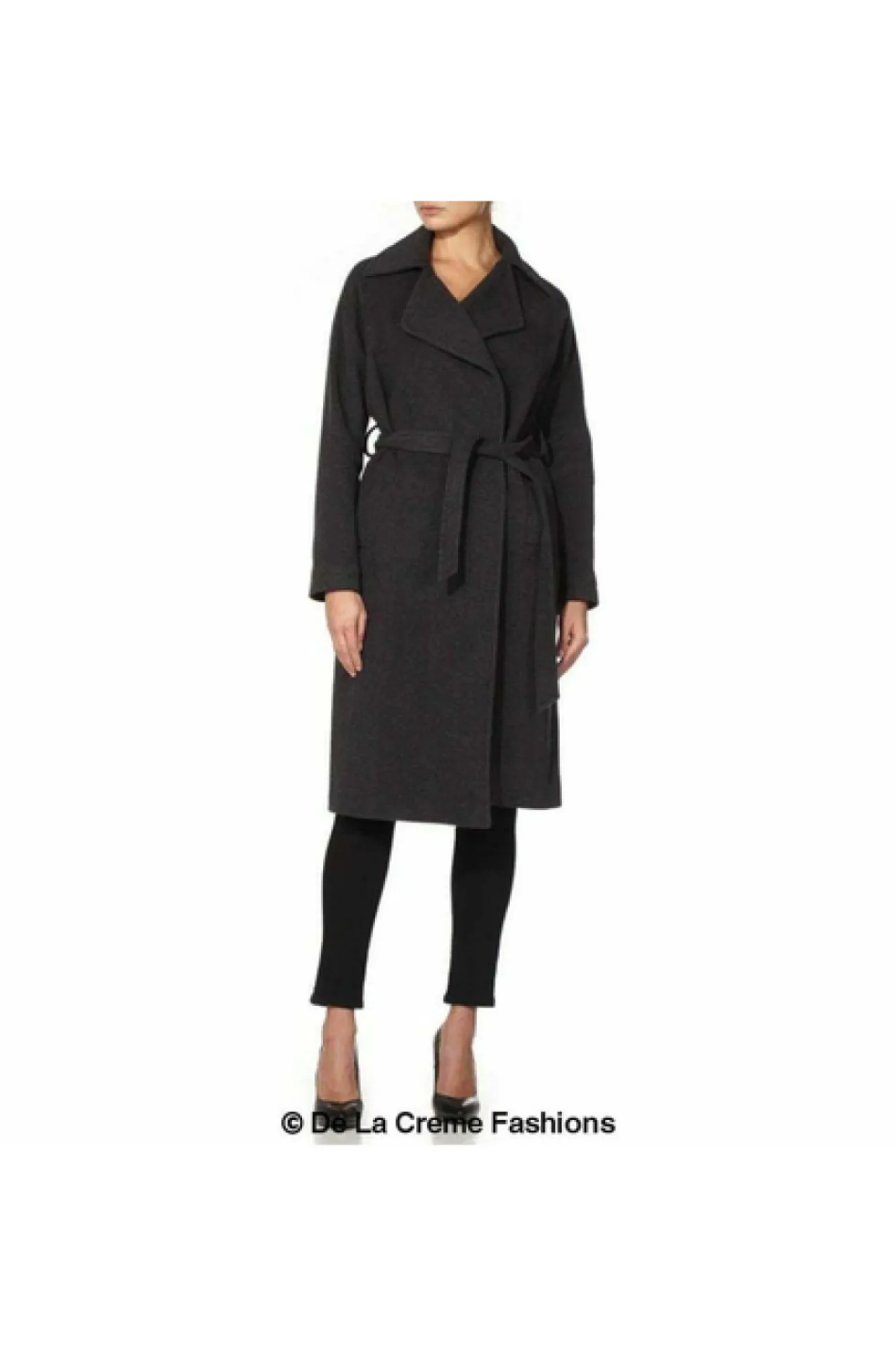 Women De La Creme Fashions Diana Wrap Around Duster Coat
